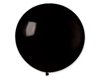 Balony Gemar, pastel kula 0.80m czarna, 1szt.