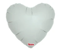 Balon Ibrex Hel, serce 14", Misty Blue, 5 szt.