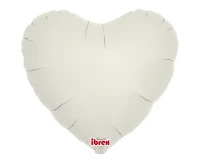 Balon Ibrex Hel, serce 14", Cloud Gray, 5 szt.