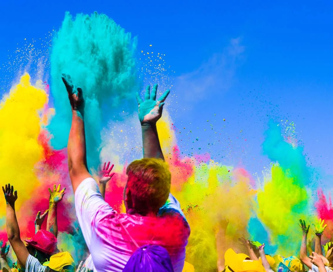 Proszek Holi, żółty, 70 g
