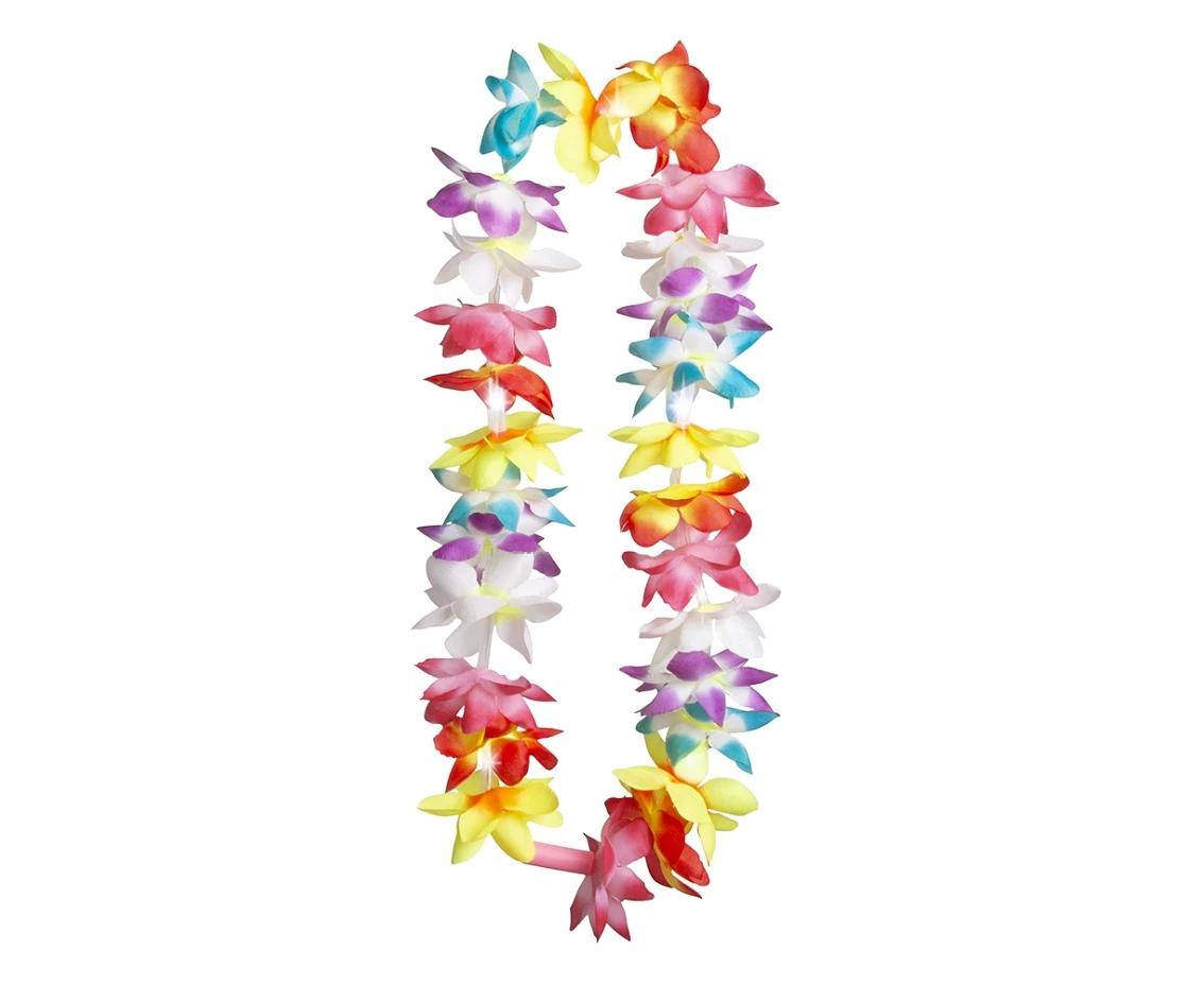 Naszyjnik hawajski Summer Flash (świecący LED)