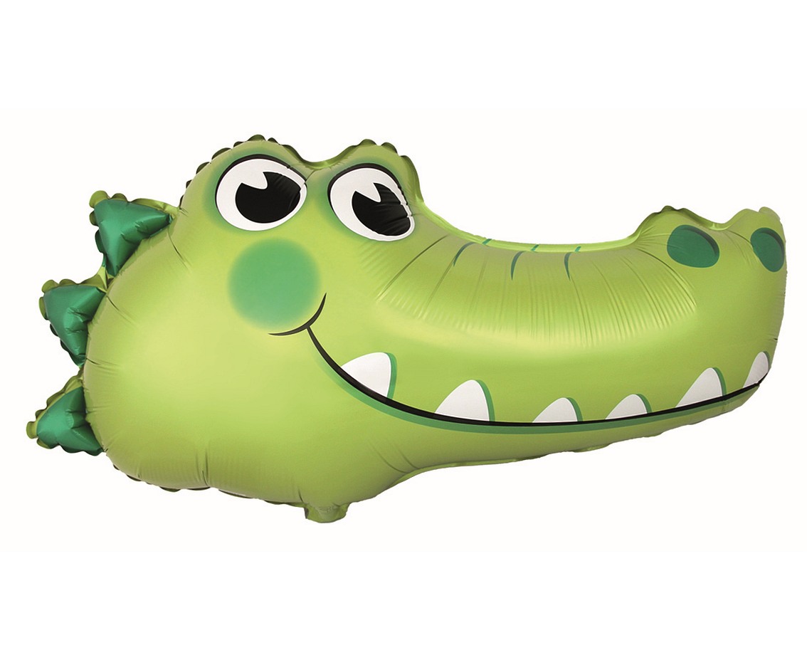 Balon foliowy 24" FX - Krokodyl (głowa), pakowany