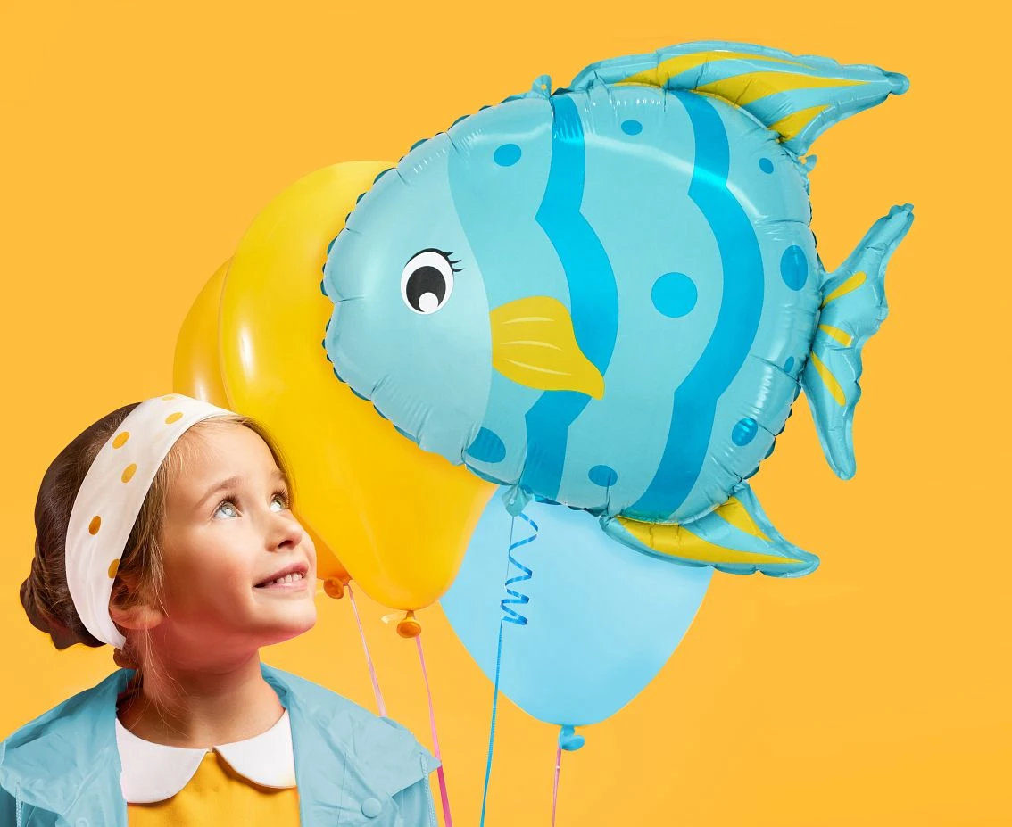 Balon foliowy Rybka, 47x44 cm