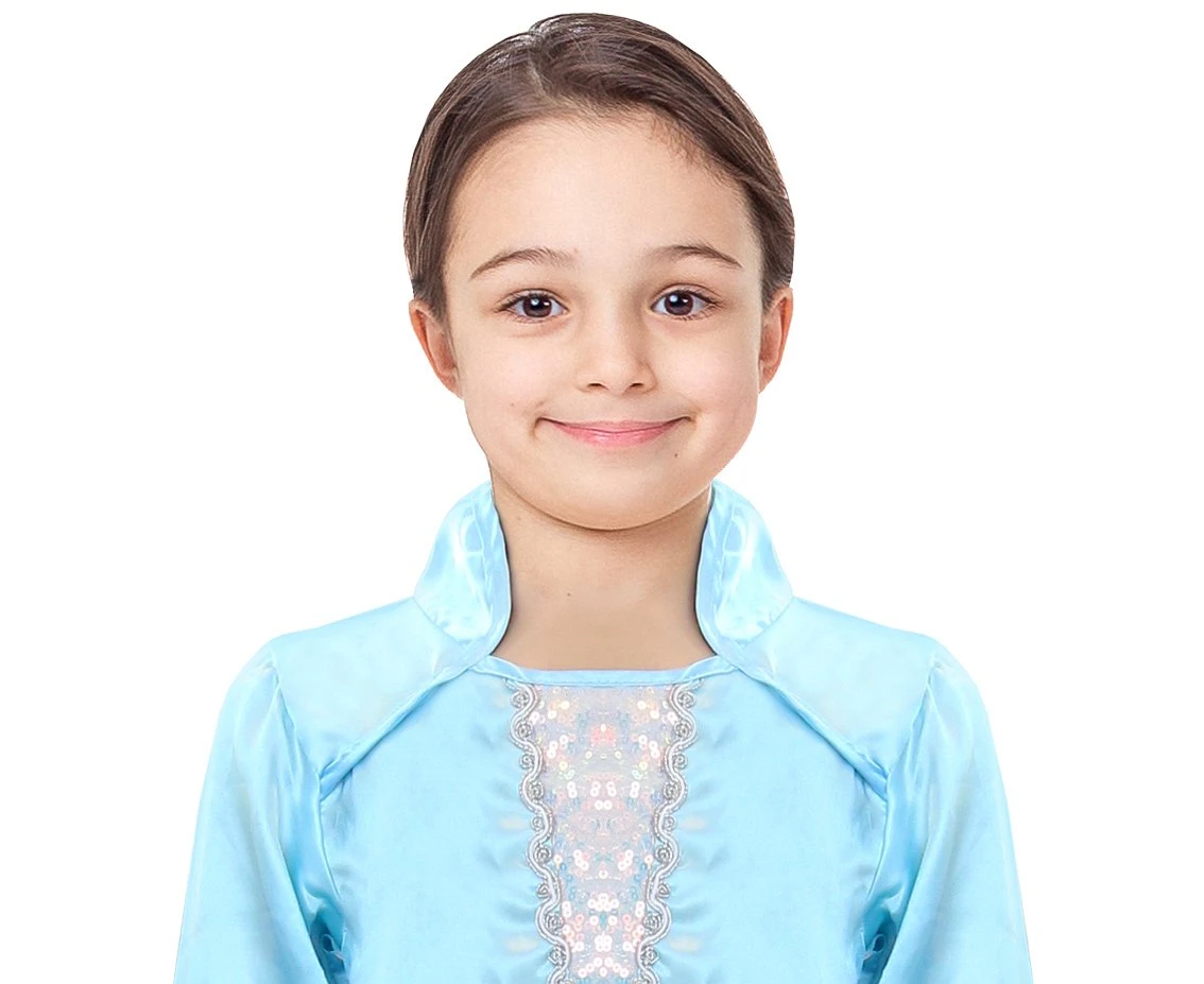 Strój dla dzieci "Błękitna Princess" (sukienka) rozm. 110-125 cm KK