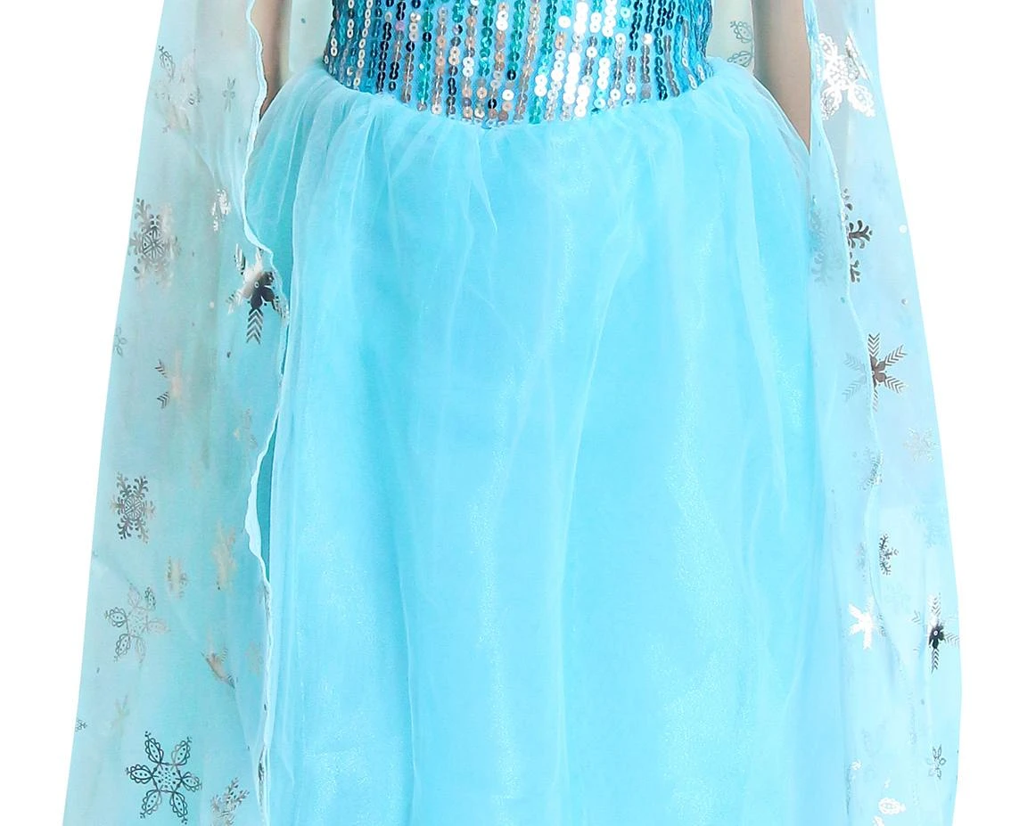Strój dla dzieci "Błękitna Dama Dworu" (sukienka) rozm. 110-125 cm KK