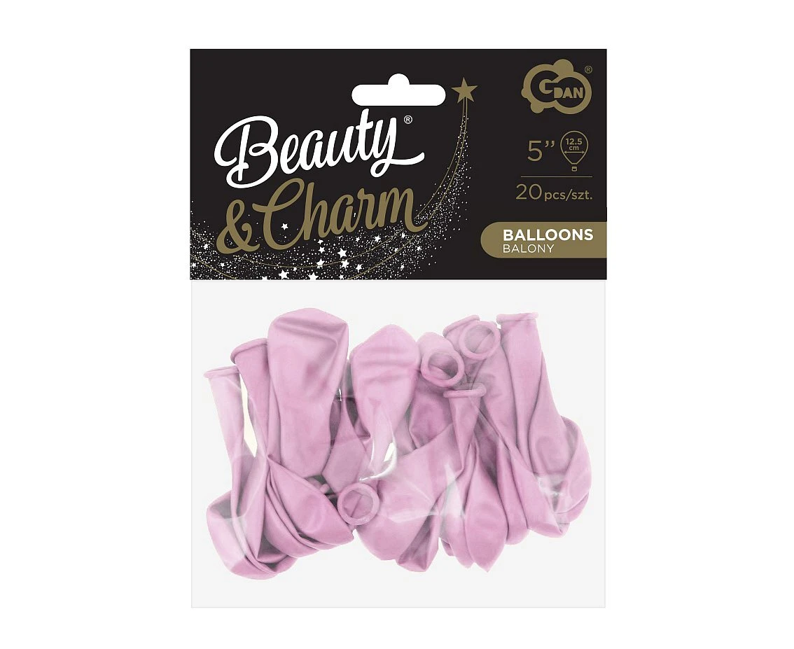 Balony B&C 5", macaron liliowe, 20szt.