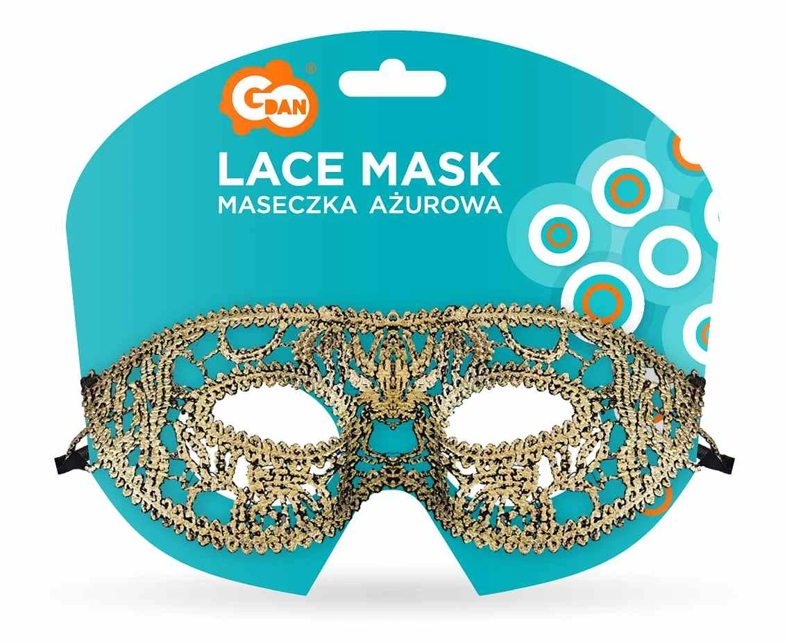 Maseczka ażurowa "Złota Dama"