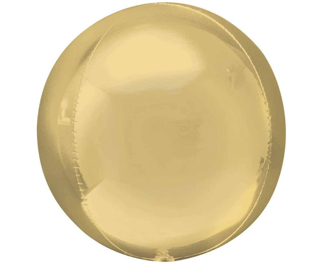 Balon foliowy ORBZ - kula białozłota/ 1 szt. (niepakowany) KK