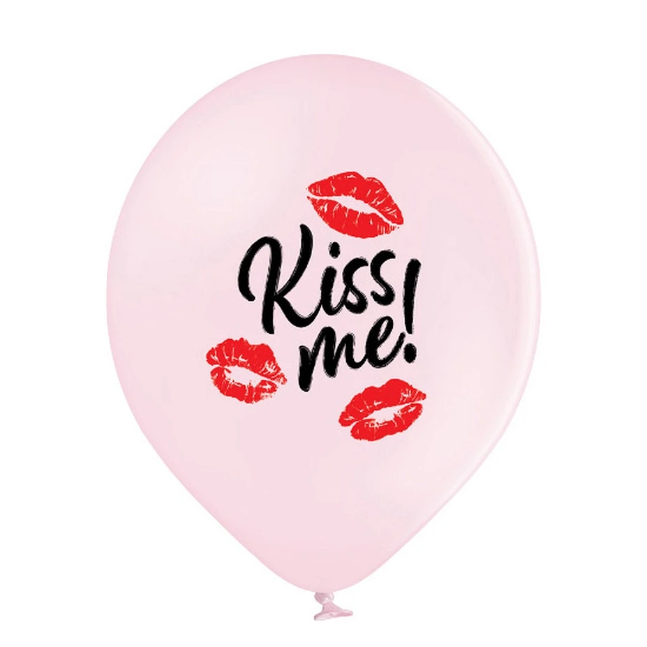 Balony Belbal 12", D11, kiss me, 6szt.