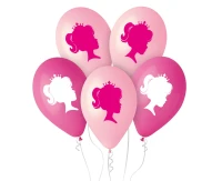 Balony Gemar 12", premium my pink world w koronie 30cm, 5szt. KK
