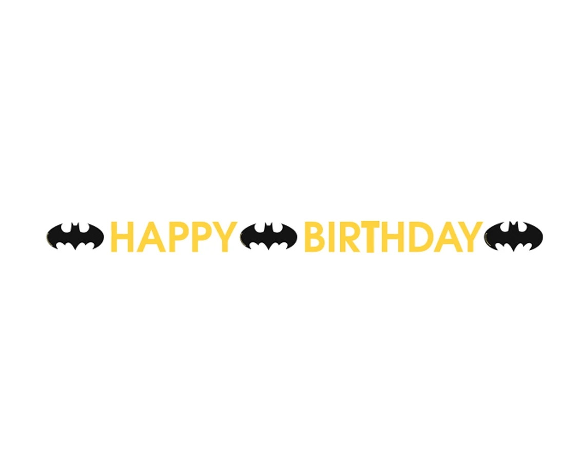 Banner Batman papier 180 x 11 cm KK