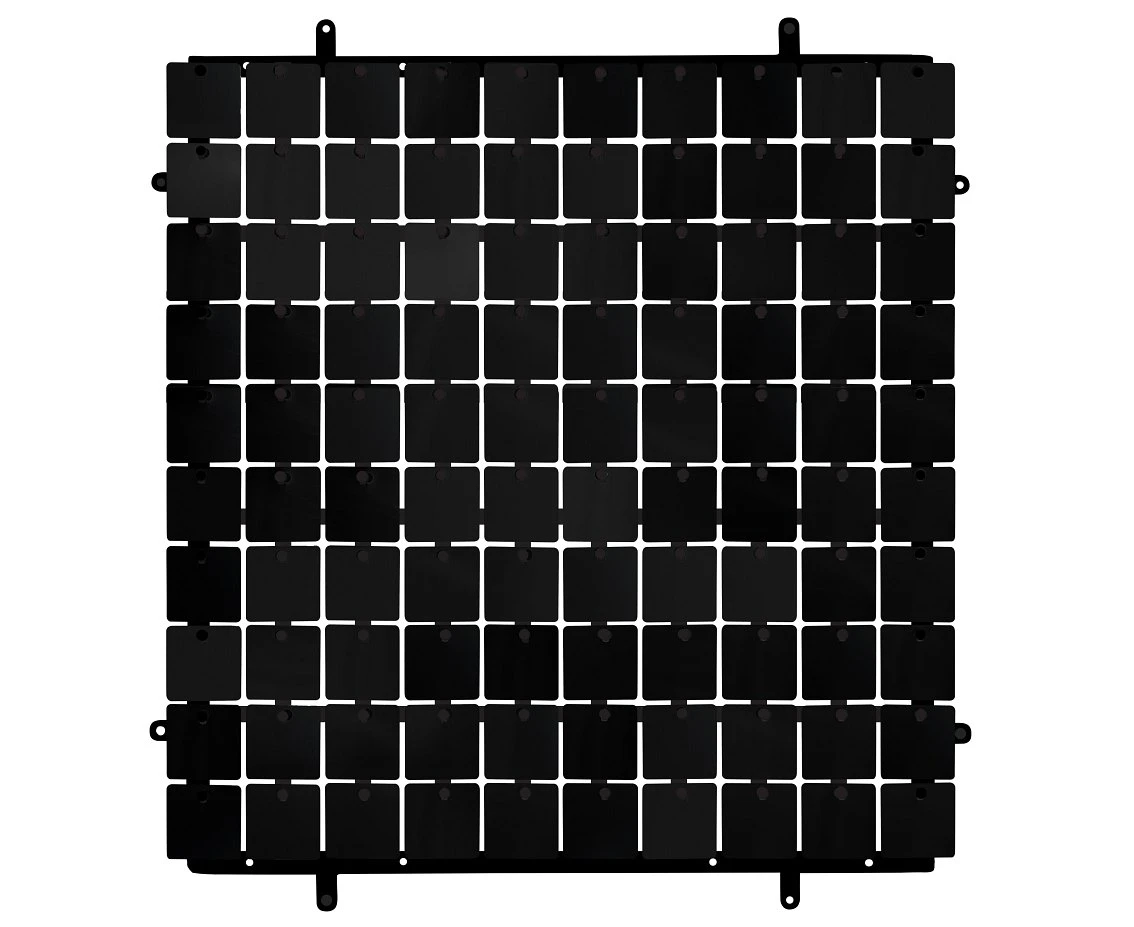 Panel dekoracyjny czarny, czarne tło typ B, 30x30 cm/ 100 kwadratów
