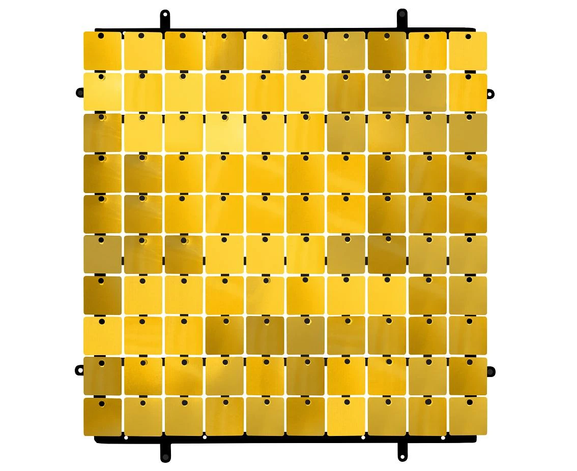 Panel dekoracyjny złoty, czarne tło typ B, 30x30 cm/ 100 kwadratów