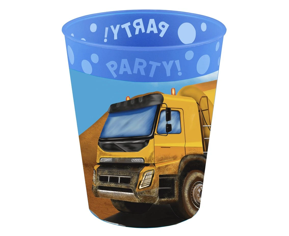 Kubek wielokrotnego użytku Construction Decorata Party, 1 szt. KK