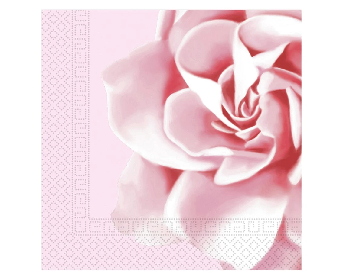 Serwetki papierowe Pink Rose Decorata Party, rozm. 33 x 33 cm, 20 szt. (papier FSC)