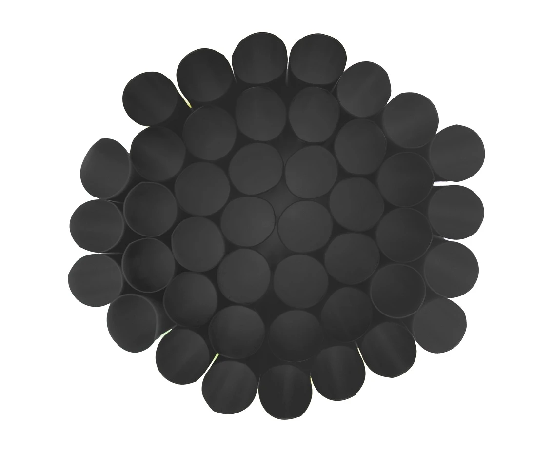 Rurki (słomki) wielokrotnego użytku, czarne 9x240mm/ 250 szt.