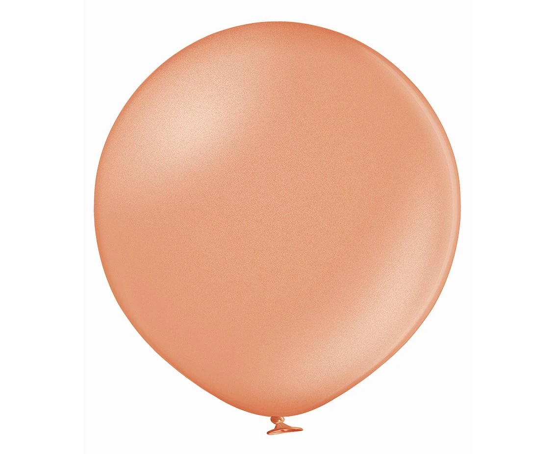 Balony Belbal, D5, (metallic rose gold) ciemnoróżowe złote, 100szt.