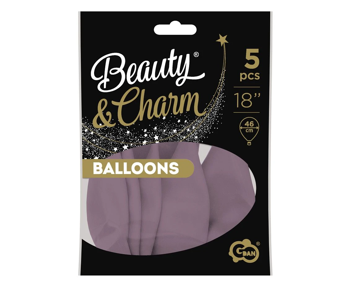 Balony B&C 18", pastel Canyon Rose, 5szt.
