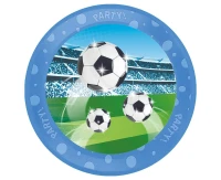Talerz wielokrotnego użytku "Party" 21cm Soccer Fans Decorata Party,1 szt. KK