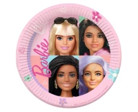 Talerzyki papierowe Barbie Sweet Life, okrągłe 23 cm, 8 szt. KK