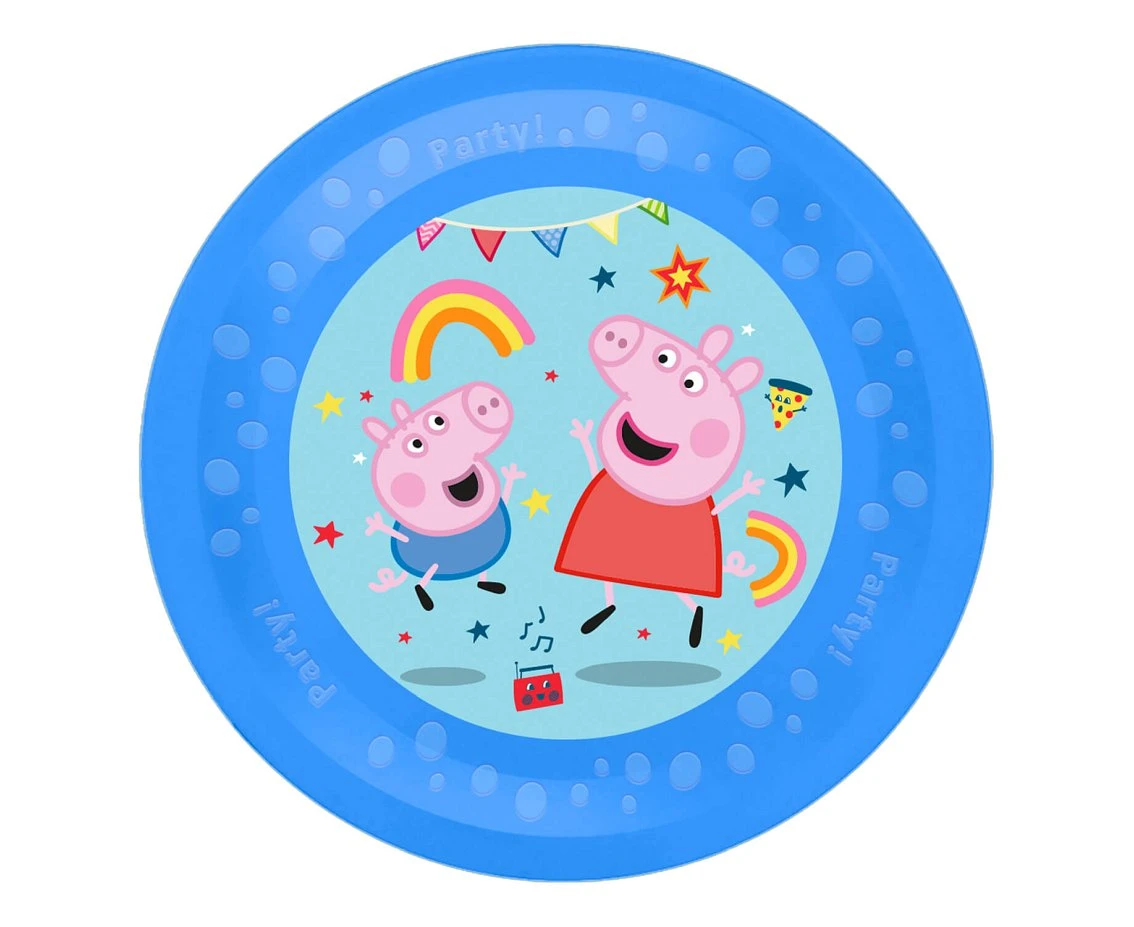 Talerz wielokrotnego użytku 21 cm Peppa Pig Decorata Party (Hasbro), 1szt. KK