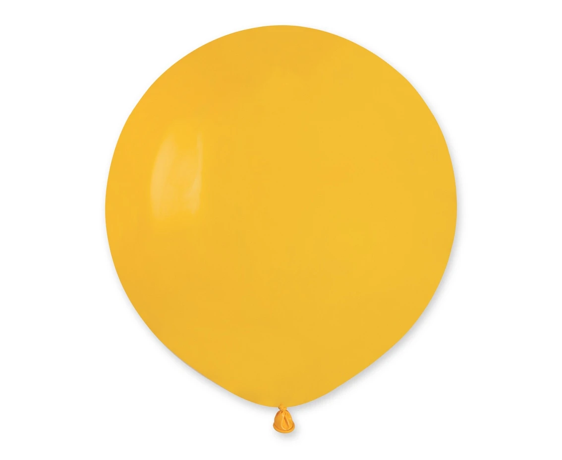 Balony Gemar 19", pastel ciemnożółte, 25szt.