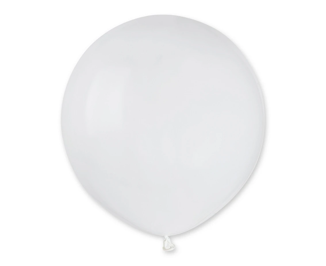 Balony Gemar 19", pastel białe, 25szt.