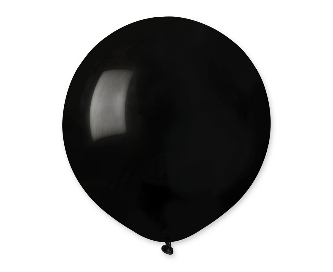 Balony Gemar 19", pastel czarne, 25szt.