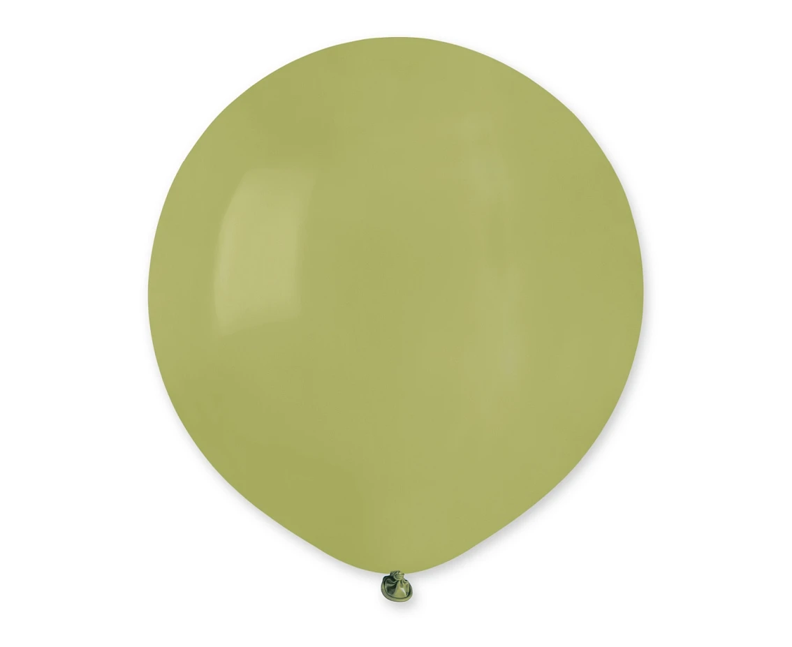 Balony Gemar 19", pastel oliwkowe zielone, 25szt.