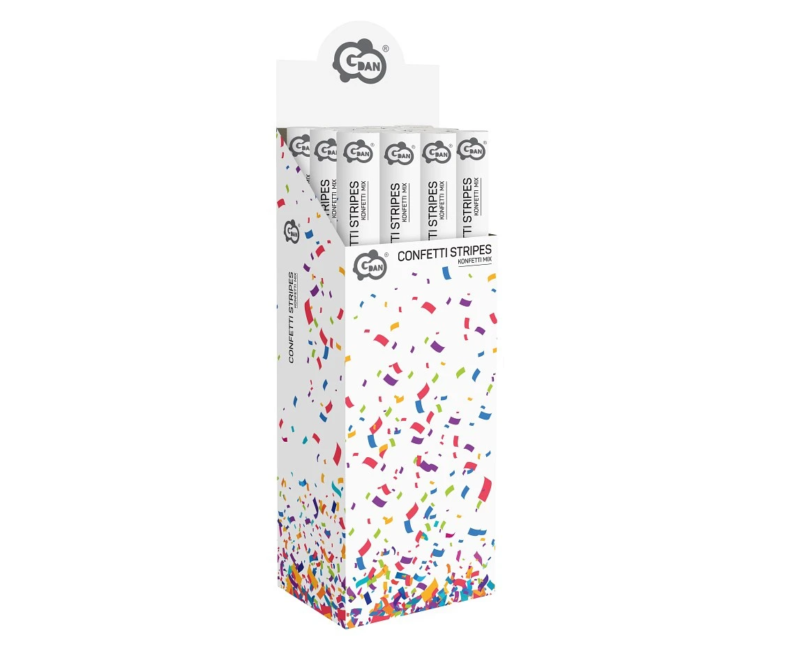 Konfetti pneumatyczne Mix, papierowe / 60 cm