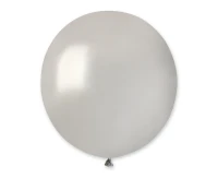 Balony Gemar 19", metalik srebrne, 25szt.