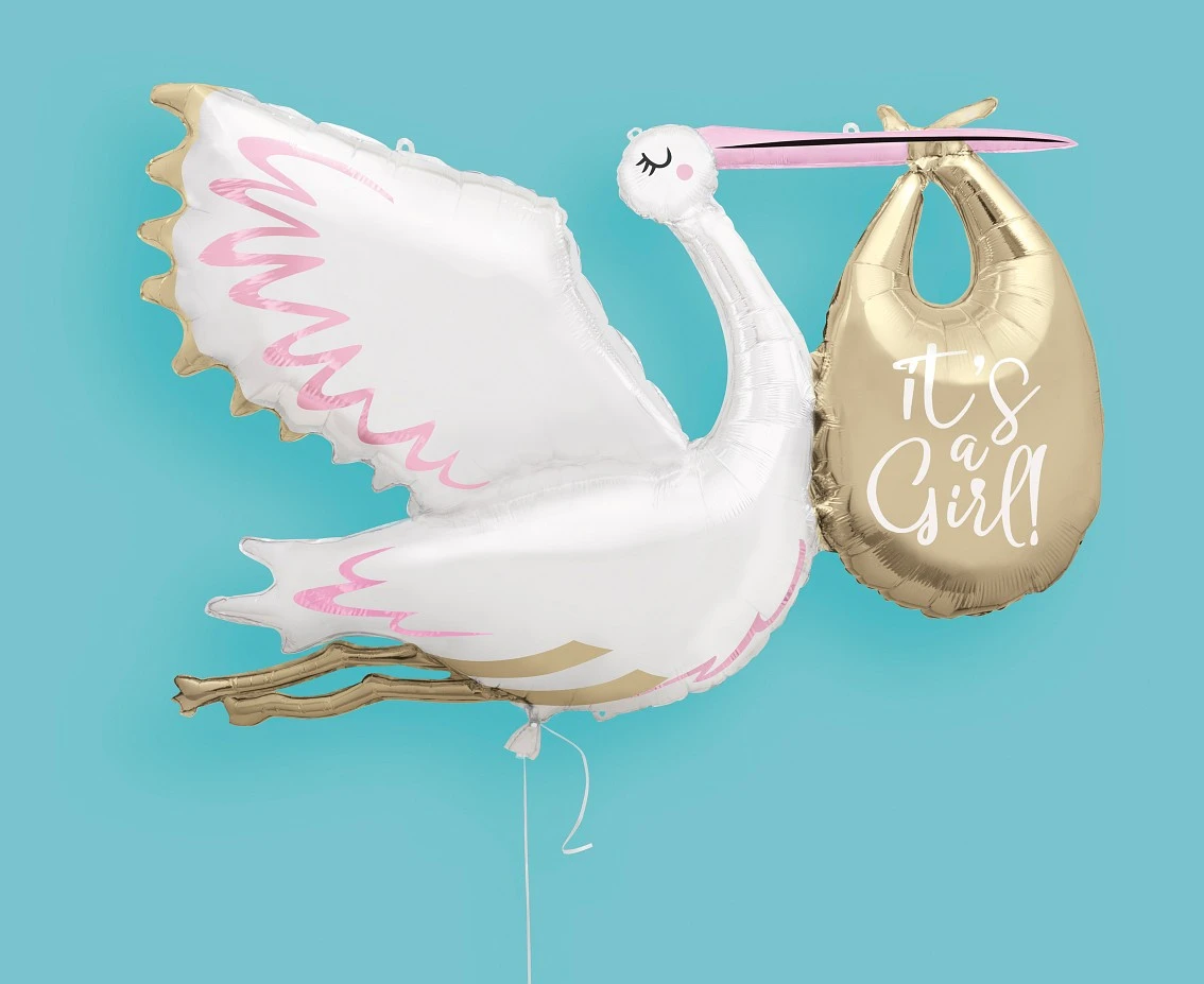 Balon foliowy 62" UQ It's a Girl, 1 szt.
