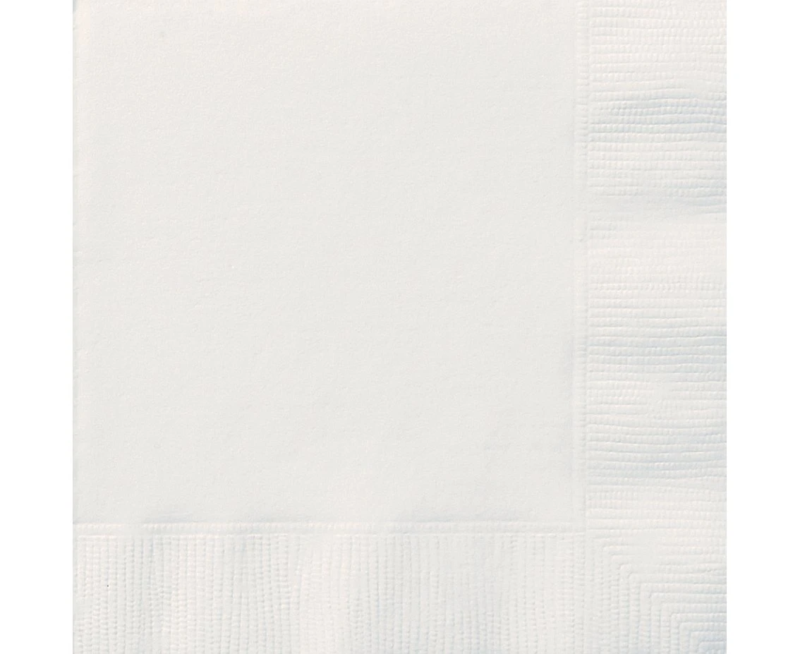 Serwetki papierowe białe, 25x25 cm, 20 szt.