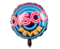 Balon foliowy Disco Fever, dwustronny, 45cm