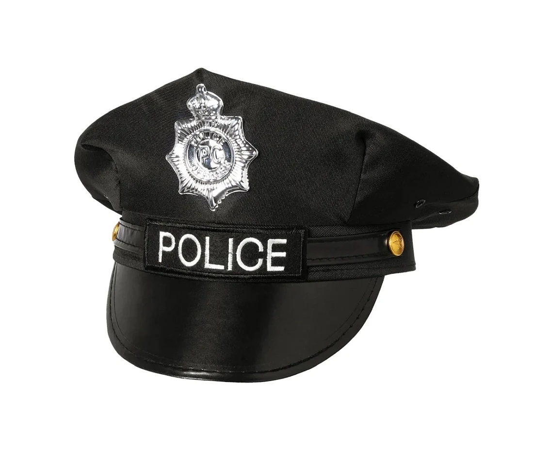 Czapka dla dorosłych Police, czarna