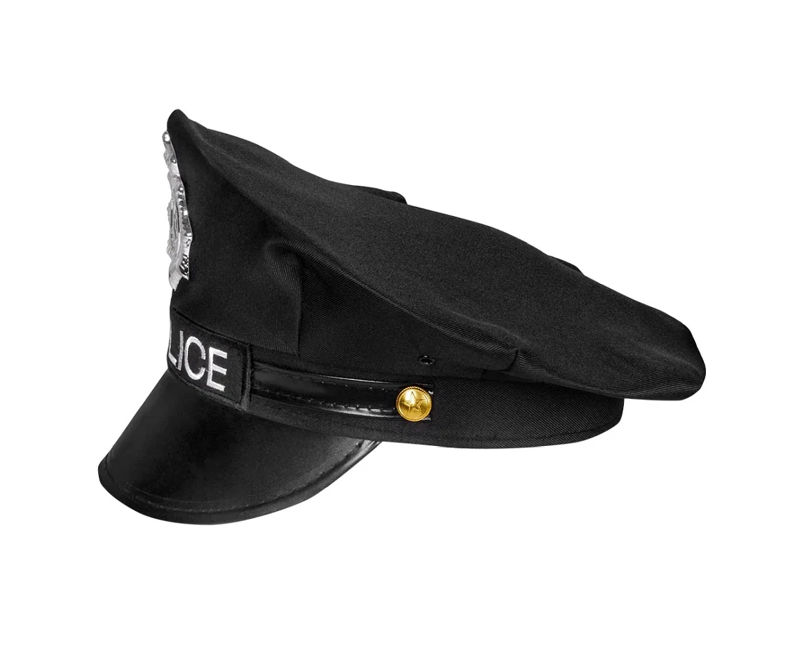 Czapka dla dorosłych Police, czarna