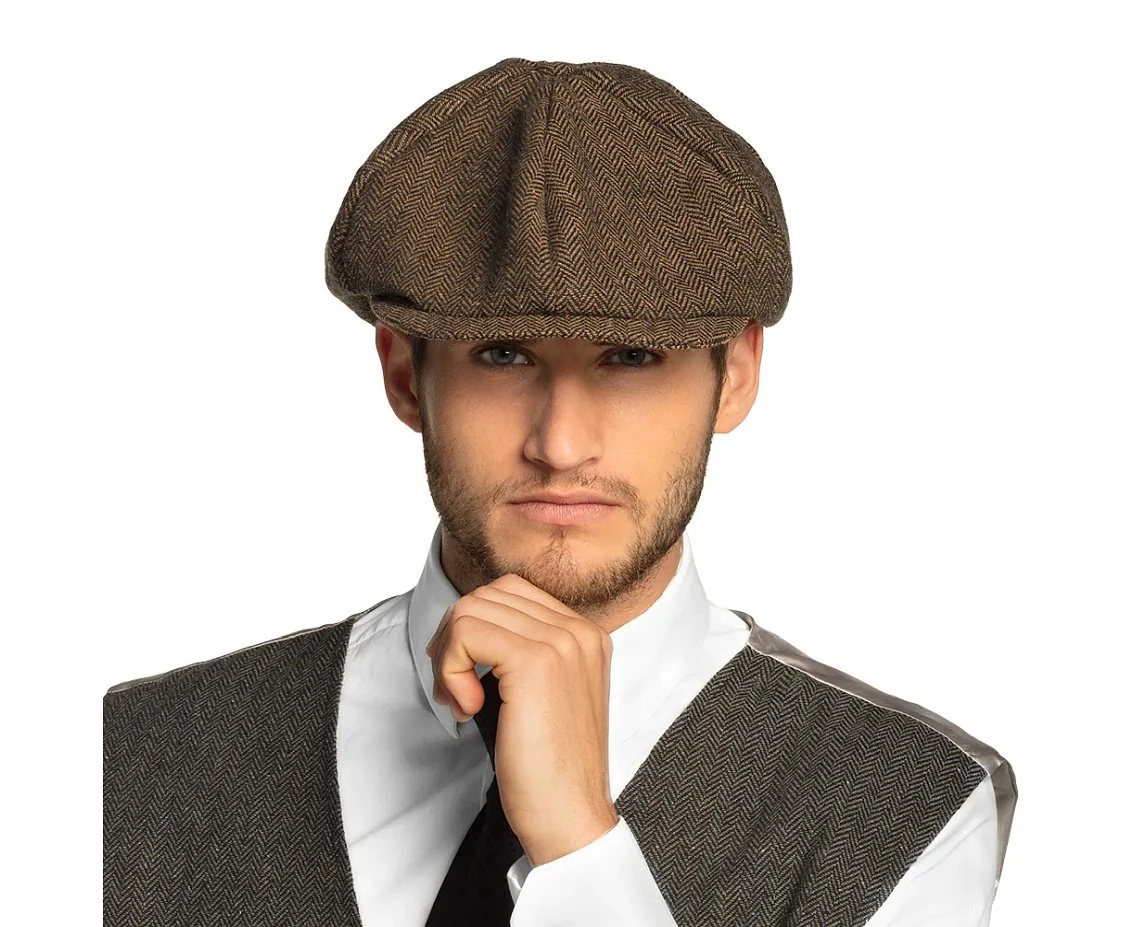 Beret dla dorosłych Brytyjczyk, brązowy