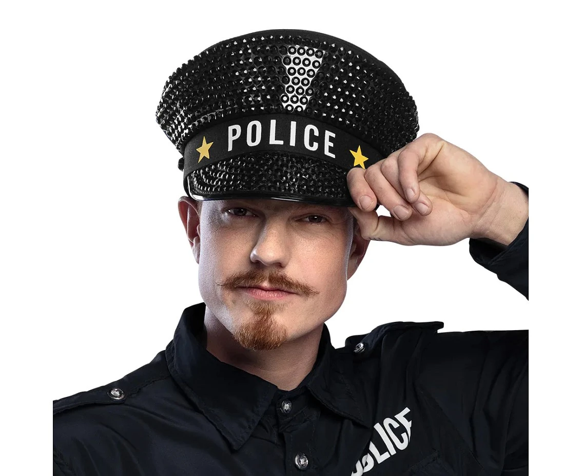 Czapka dla dorosłych Police, błyszcząca