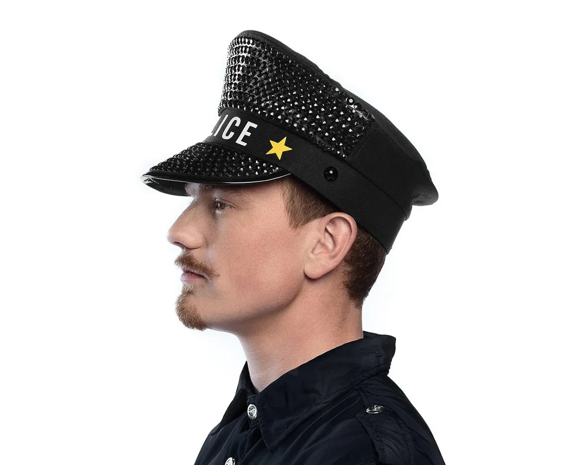 Czapka dla dorosłych Police, błyszcząca