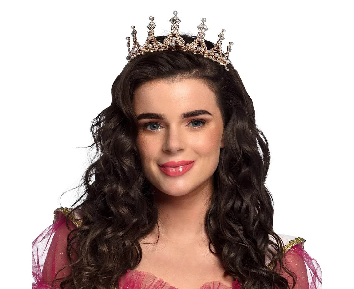 Tiara metalowa Elizabeth, złota