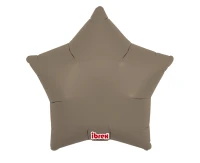 Balon Ibrex Hel, gwiazda 15", Taupe, 5 szt.