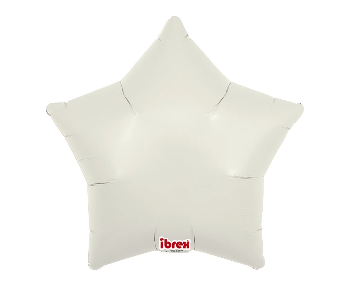 Balon Ibrex Hel, gwiazda 15", Cloud Gray, 5 szt.