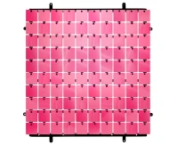 Panel dekoracyjny fuchsia, czarne tło typ B, 30x30 cm/ 100 kwadratów