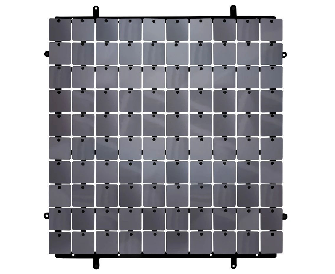 Panel dekoracyjny grafitowy, czarne tło typ B, 30x30 cm/ 100 kwadratów KK