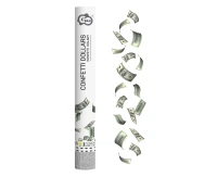Konfetti pneumatyczne foliowe - Dolary / 40 cm