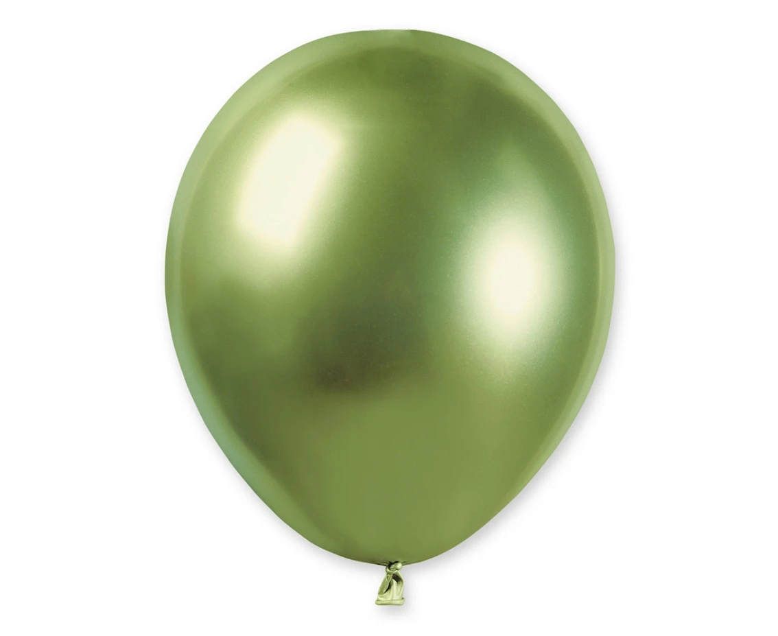 Balony Gemar 5", shiny zieleń kiwi, 100szt. KK