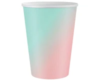 Kubeczki papierowe ombre, 266 ml, 6 szt.
