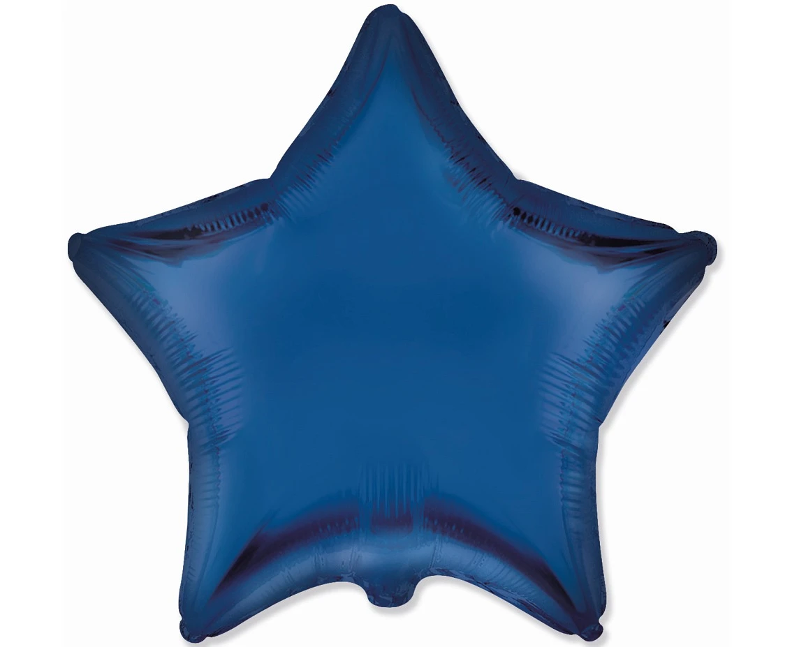 Balon foliowy 18" FX - Gwiazda (satynowy Navy Blue), niepakowany