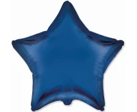 Balon foliowy 18" FX - Gwiazda (satynowy Navy Blue), niepakowany