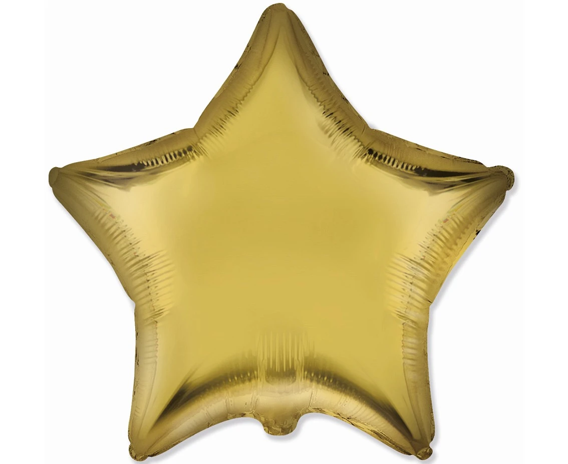 Balon foliowy 18" FX - Gwiazda (satynowy cytrusowy), niepakowany